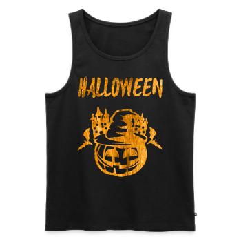 Halloween - Débardeur bio Premium Homme - noir - Devant - Michal (187cm)
