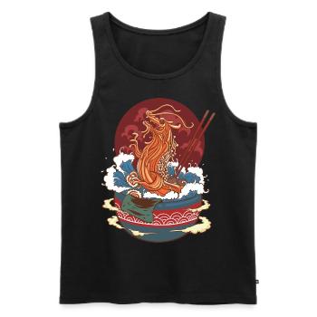 Dragon Noodle Soup - Men's Premium Organic Tank Top - black - Front - AI Model Male 178 light (178cm)
