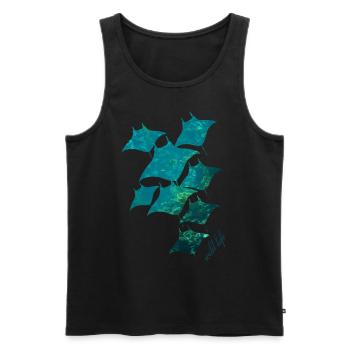 Rays Wildlife - Men's Premium Organic Tank Top - black - Front - Michal (187cm)