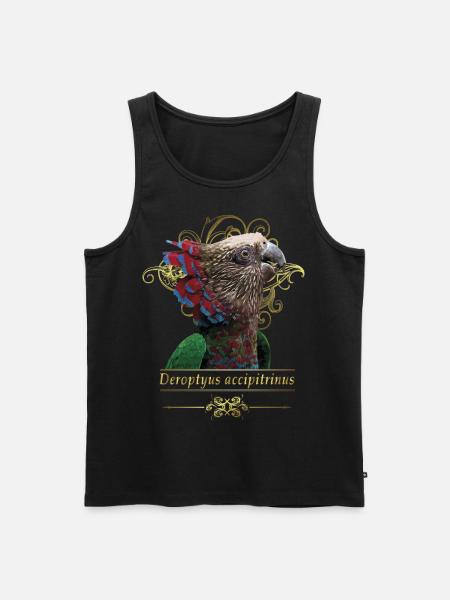 The cacique parrot - Men's Premium Organic Tank Top - black