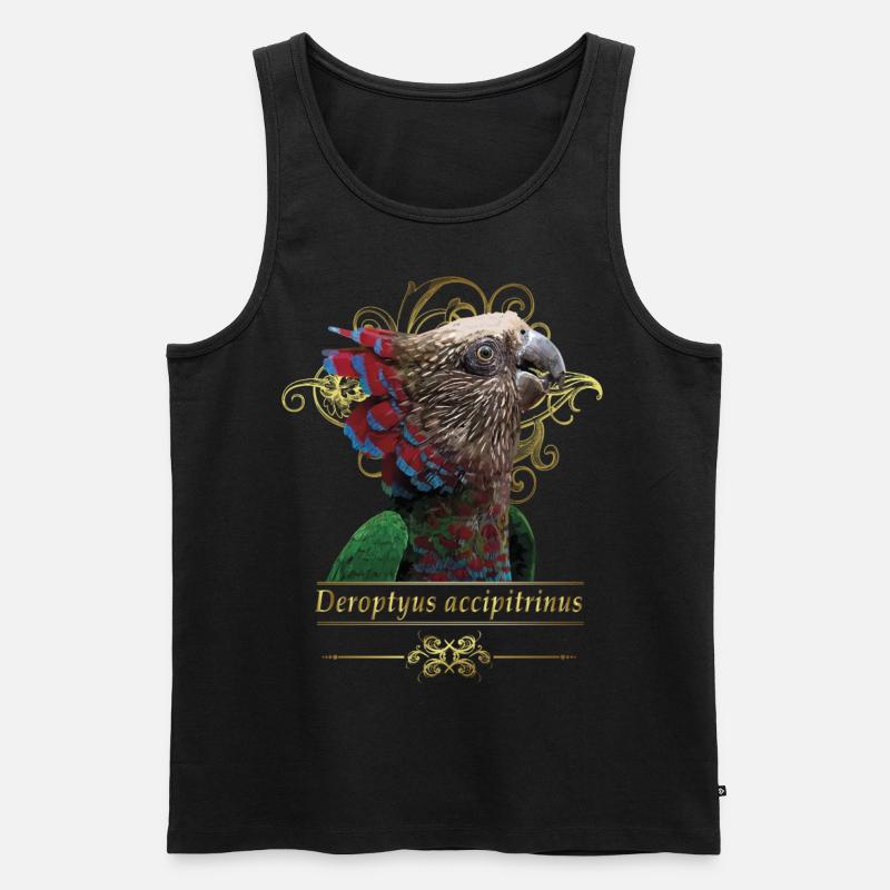 Der Cacique-Papagei - Männer Premium Bio Tank Top - Schwarz