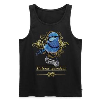 The splendid maluro - Men's Premium Organic Tank Top - black - Front - AI Model Male 178 light (178cm)
