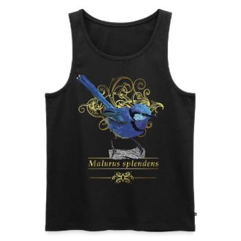 splendid maluro - Men's Premium Organic Tank Top - black - Front - AI Model Male 178 light (178cm)
