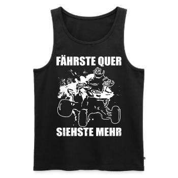 Quadfahrer Geschenkidee Quadfahren Quad ATV - Männer Premium Bio Tank Top - Schwarz - Vorne - AI Model Male 178 light (178cm)