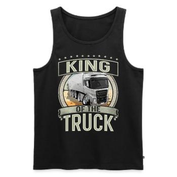 Chauffeur de camion Roi Du Camion - Débardeur bio Premium Homme - noir - Devant - Michal (187cm)