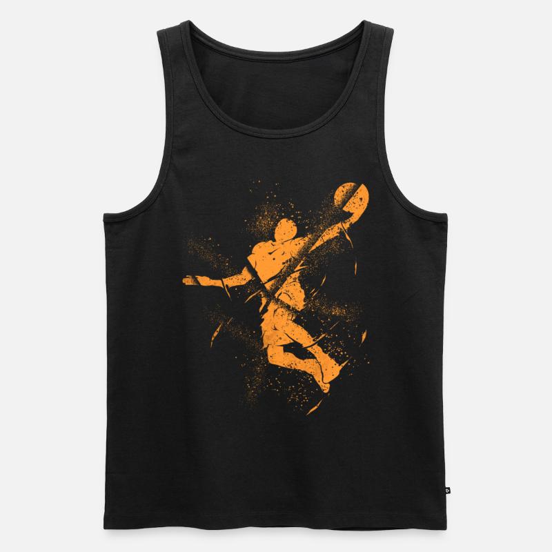 Basketteur Basketteur Dunking Grunge Splash - Débardeur bio Premium Homme - noir