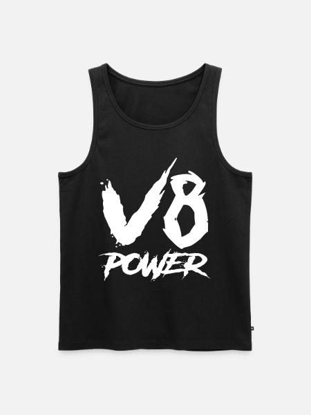 V8 Power - Men's Premium Organic Tank Top - black