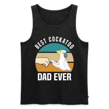 Dominican Republic | Dominican gift idea - Men's Premium Organic Tank Top - black - Front - Michal (187cm)