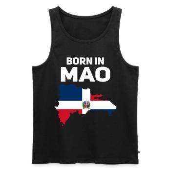 Dominican Republic - Men's Premium Organic Tank Top - black - Front - AI Model Male 178 light (178cm)