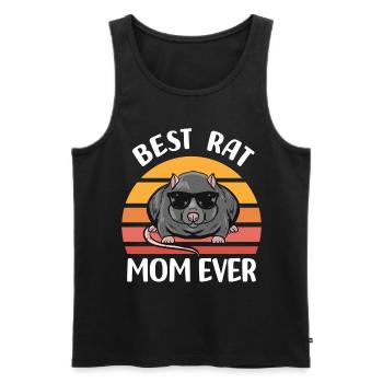 Ratten Geschenke für Frauen | Ratte Haustier Tiere - Männer Premium Bio Tank Top - Schwarz - Vorne - Michal (187cm)
