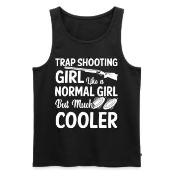 Trapschießen | Schießsport Fallenschießen Geschenk - Männer Premium Bio Tank Top - Schwarz - Vorne - AI Model Male 178 light (178cm)