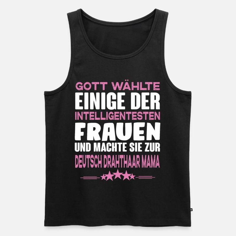 Deutsch Drahthaar - Deutsch Drahthaar Hund - Männer Premium Bio Tank Top - Schwarz