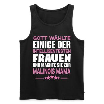 Malinois - Malinois Hund - Männer Premium Bio Tank Top - Schwarz - Vorne - AI Model Male 178 light (178cm)