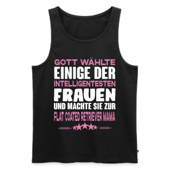 Flat Coated Retriever - Flat Coated Retriever - Männer Premium Bio Tank Top - Schwarz - Vorne - AI Model Male 178 light (178cm)