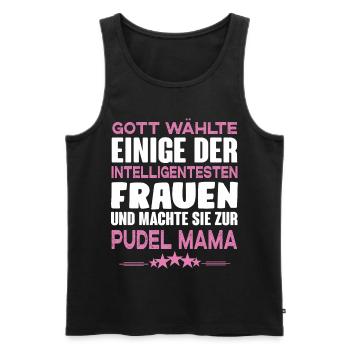 Pudel - Männer Premium Bio Tank Top - Schwarz - Vorne - Michal (187cm)