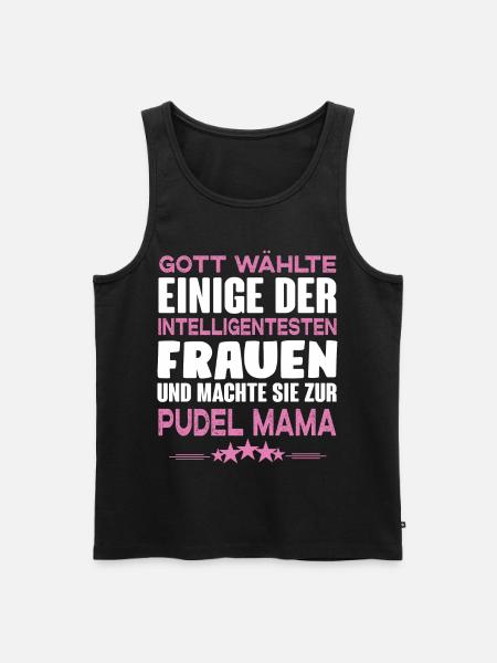 Pudel - Männer Premium Bio Tank Top - Schwarz