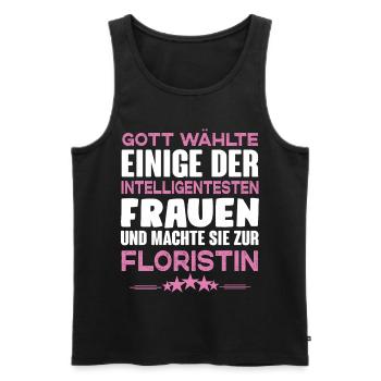 Floristin - Männer Premium Bio Tank Top - Schwarz - Vorne - Michal (187cm)