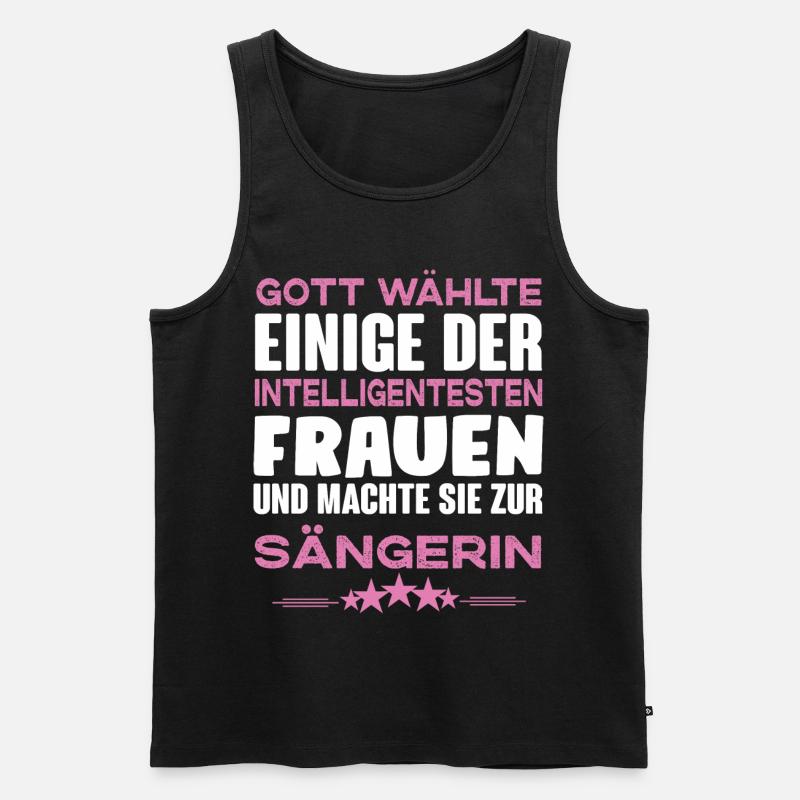 Sängerin - Männer Premium Bio Tank Top - Schwarz