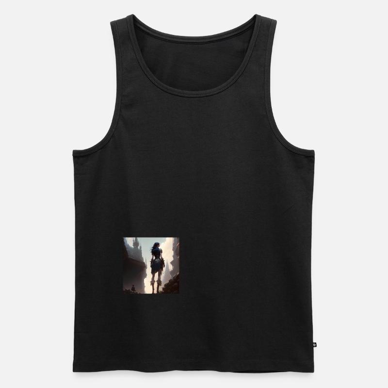 optimismus 2 - Männer Premium Bio Tank Top - Schwarz