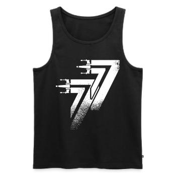 1977 Birthday - Men's Premium Organic Tank Top - black - Front - Michal (187cm)