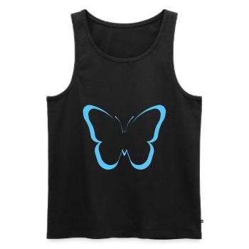 papillon butterfly - Débardeur bio Premium Homme - noir - Devant - Michal (187cm)