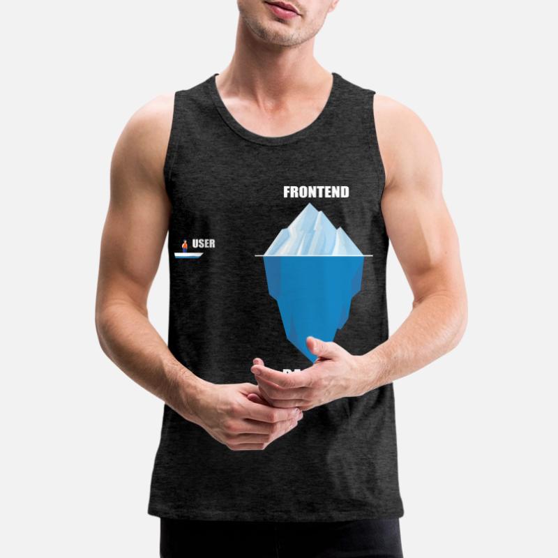 Developer backend computer scientist saying gift Men's Premium Organic Tank Top