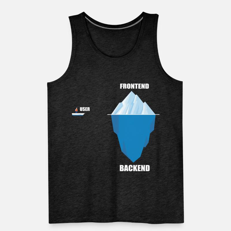 Developer backend computer scientist saying gift Men's Premium Organic Tank Top