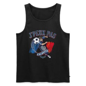 I can't I have match 1 - Men's Premium Organic Tank Top - black - Front - AI Model Male 178 light (178cm)