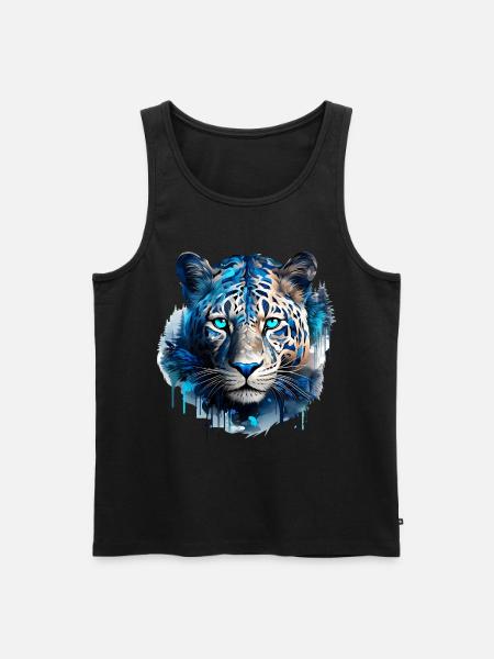 Jaguar - Männer Premium Bio Tank Top - Schwarz