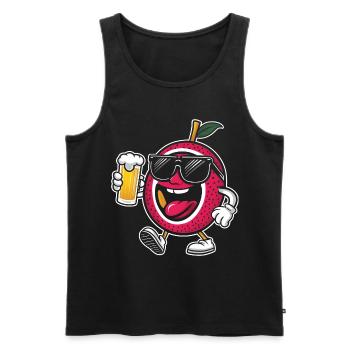 Passionsfrucht Bier - Männer Premium Bio Tank Top - Schwarz - Vorne - Michal (187cm)