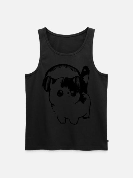 Chat avec écouteurs - Débardeur bio Premium Homme - 