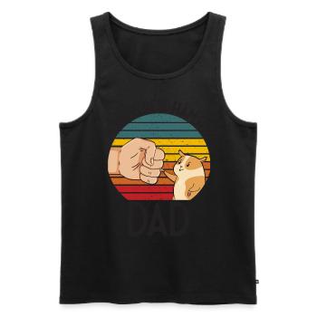 World's Best Hamster Dad Hamsterkostüm für - Männer Premium Bio Tank Top - Schwarz - Vorne - AI Model Male 178 light (178cm)