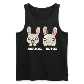 Easter Easter Plastic Surgeon Botox - Men's Premium Organic Tank Top - black - Front - AI Model Male 178 light (178cm)