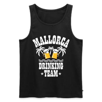 09 Mallorca Drinking Team Beer Mass Bier Party - Männer Premium Bio Tank Top - Schwarz - Vorne - AI Model Male 178 light (178cm)