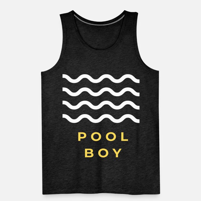 Pool Boy Gift Men's Premium Organic Tank Top