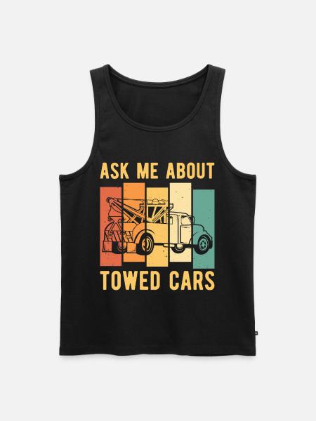 Abschleppwagen Abschleppdienst Abschlepper - Männer Premium Bio Tank Top - Schwarz