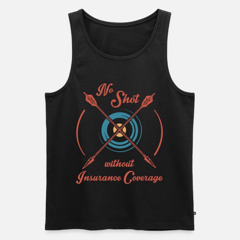 Bogenschütze - Männer Premium Bio Tank Top - Schwarz