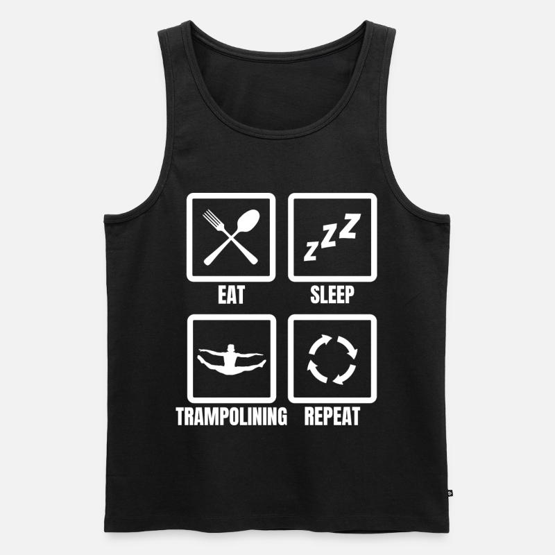 Trampolinist Routine - Männer Premium Bio Tank Top - Schwarz