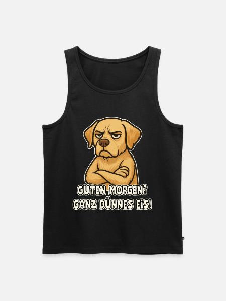 Sarcastic Dog Labrador - Men's Premium Organic Tank Top - black