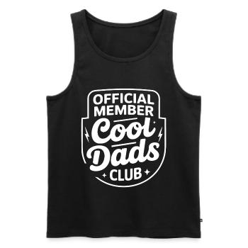 Offizieller Cool Dads Club - Männer Premium Bio Tank Top - Schwarz - Vorne - AI Model Male 178 light (178cm)