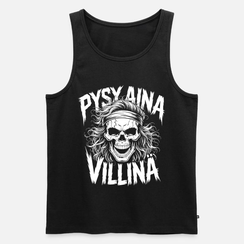 Wildschädel-Design - Männer Premium Bio Tank Top - Schwarz