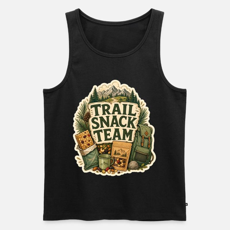 TRAIL SNACK TEAM Snacks - Men's Premium Organic Tank Top - black