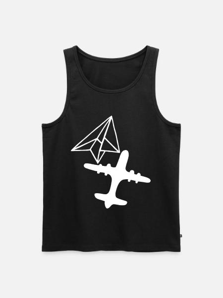 Traum der Größe (Weiß) - Männer Premium Bio Tank Top - Schwarz