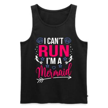 Mermaid - Men's Premium Organic Tank Top - black - Front - Michal (187cm)