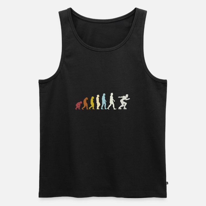 Inline-Skates Inline-Skating Rollschuhlaufen - Männer Premium Bio Tank Top - Schwarz