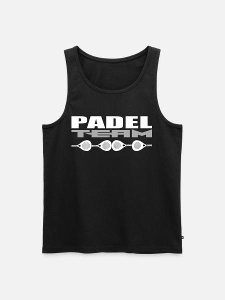 Padel Team - Men's Premium Organic Tank Top - black