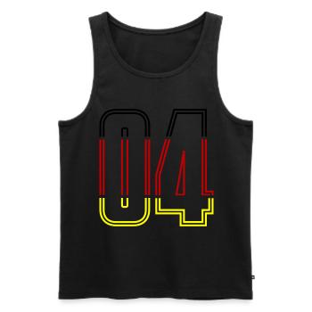 4 Symbole numérique Allemagne - Débardeur bio Premium Homme - noir - Devant - Michal (187cm)