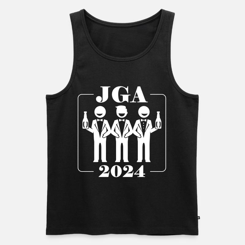 Junggesellenabschied 2024 - Männer Premium Bio Tank Top - Schwarz