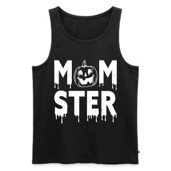 Halloween Costume Pumpkin Skeleton Horror Ghost - Men's Premium Organic Tank Top - black - Front - AI Model Male 178 light (178cm)