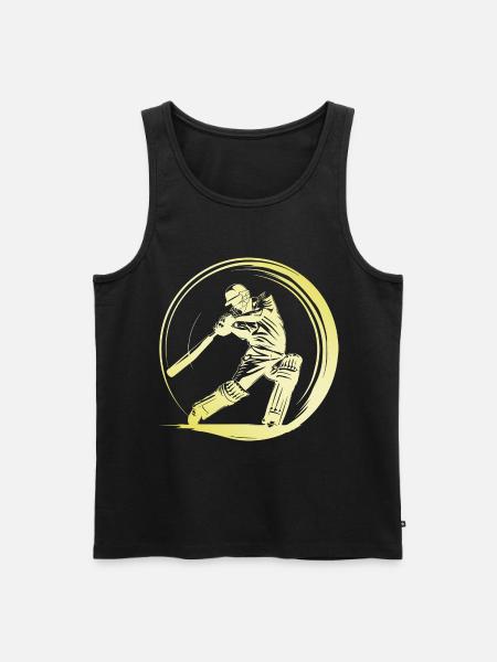 Cricket Man - Men's Premium Organic Tank Top - black